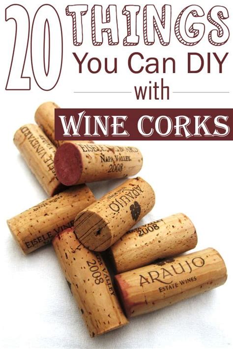 20 Things You Can Diy With Wine Corks Wine Cork Crafts Wine Cork Cork