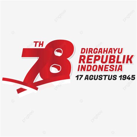 Logo Dirgahayu Hut Ri 78th Happy Republik Indonesia 17 Agustus 2023