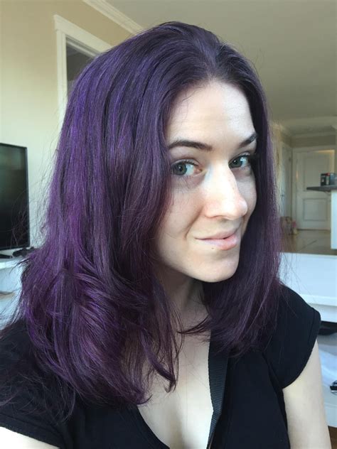 Adds shine and helps to maintain moisture balance. Punky colour plum on unbleached hair.. I love it! | Best ...
