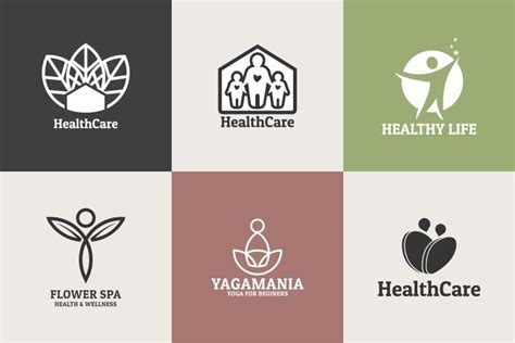 Creative Medical And Healthcare Logos Vector