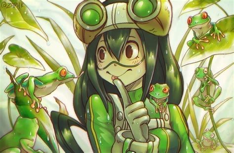 Frogs Anime Girl My Hero Academia Tsuyu Asui Wallpaper