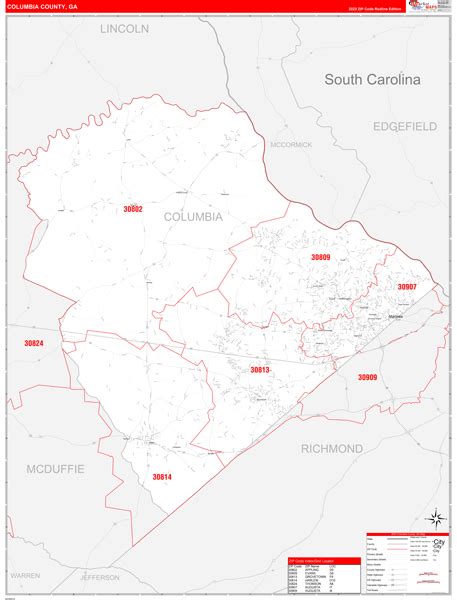 Maps Of Columbia County Georgia