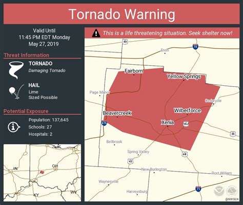 Nws Tornado On Twitter Tornado Warning Continues For Beavercreek Oh Fairborn Oh Xenia Oh