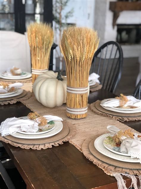 Beautiful Neutral Fall Table Fall And Neutral Table Decor