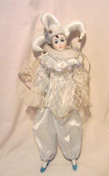 Victoria Impex Harlequin Clown Blue Porcelain Doll Ebay