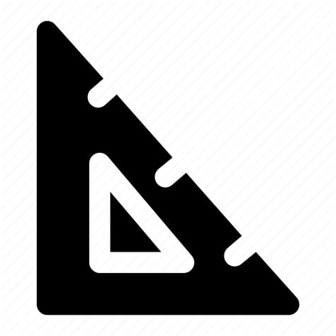 Measure Ruler Scale Triangle Icon Download On Iconfinder