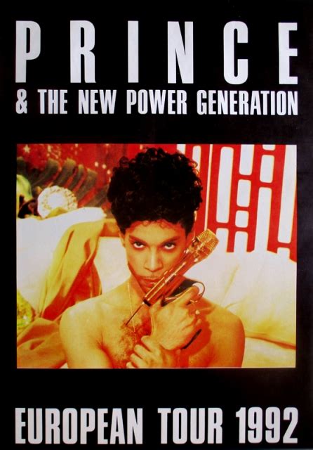 Prince And The New Power Generation 1992 Plakat European Tour