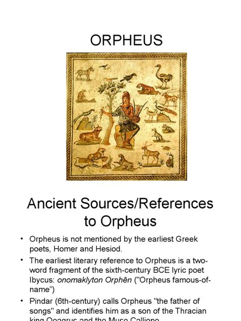 Orpheus Pdf Orpheus Ancient Greek Religion