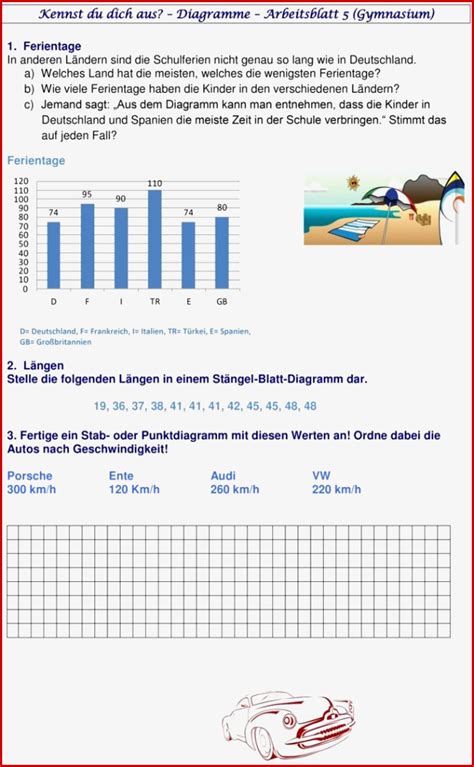 Bungsblatt Zu Diagramme Und Daten Mathe Klasse Mathe