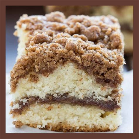 Moist Crumb Coffee Cake With Sugar Cinnamon Streusel Topping Recipe
