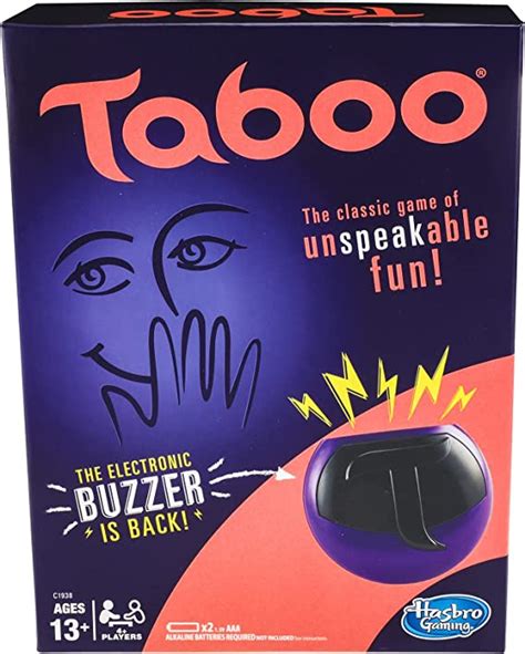 Taboo Game Fun Party Game For Adults And Teens Ages Family Game