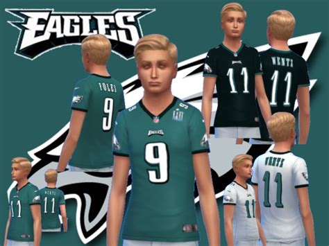 The Sims Resource Philadelphia Eagles Jerseys