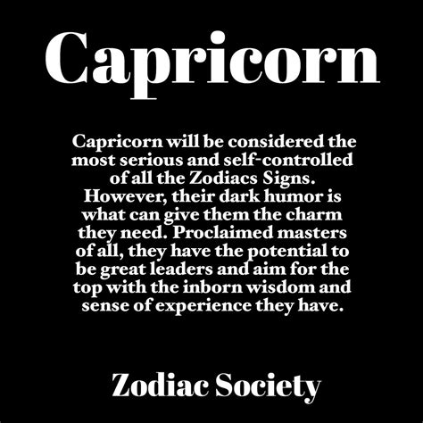 Zodiacsociety Capricorn Capricorn Will Be Considered The Most