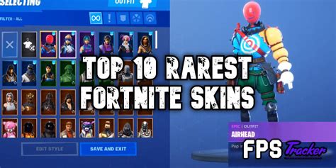 These Are The 10 Rarest Skins In Fortnite Do You Have Them Fps Tracker