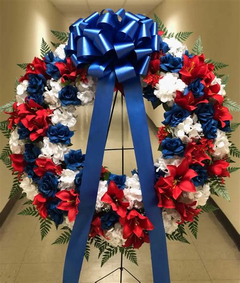 36 Eternal Remembrance Silk Wreath On Easel In Arlington Va