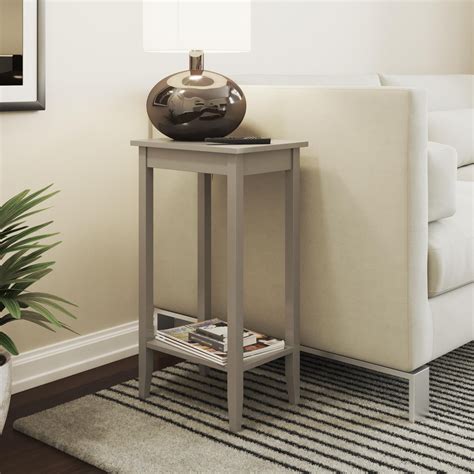Dhp Rosewood Tall Accent End Table Gray