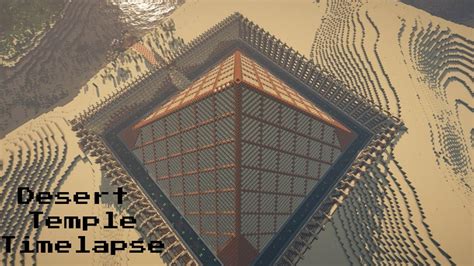 We Built An Egyptian Pyramid In Minecraft Desert Temple Timelapse