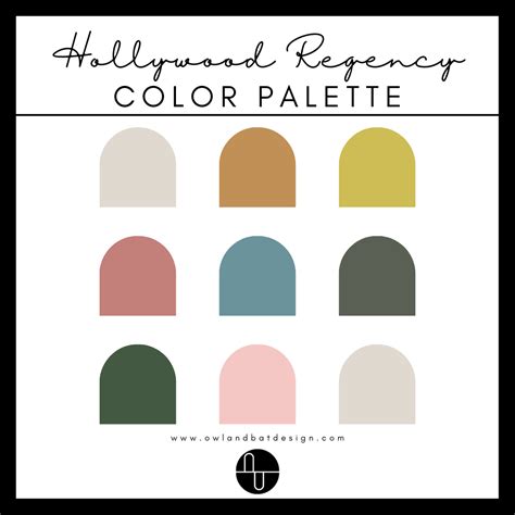 Hollywood Regency Color Palette Whole House Pre Packaged Paint Color
