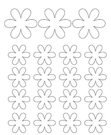 3 small paper flowers template patterns svg pdf png dxf. Flower template, Preschool ideas and Flower crafts on Pinterest