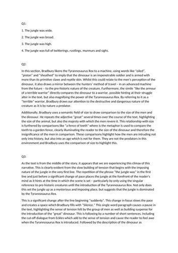 Students have to read two texts and become confident in their understanding of their main points. Model for GCSE English Language November 2018 Paper 1 ...