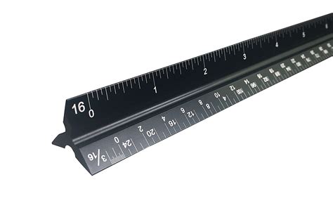 Zotemo 12 Inch Architectural Scale Ruler With Laser Etched