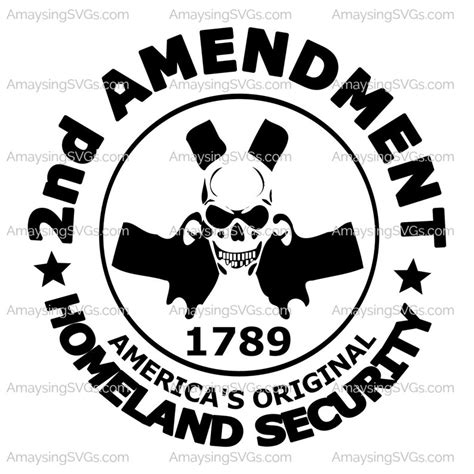 Svg 2nd Amendment Svg Gun Rights Svg Skull Svg Skull Etsy