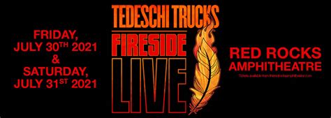 Tedeschi Trucks Fireside Live Tour Cancelled Tickets 30th July Red Rocks Amphitheatre