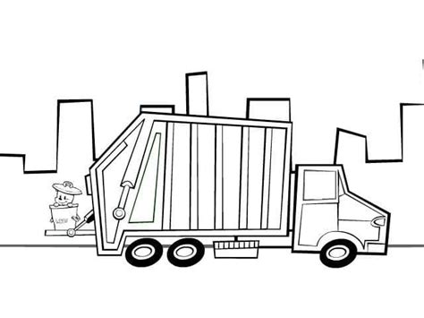 garbage truck sheet 1 coloring page download print or color online for free