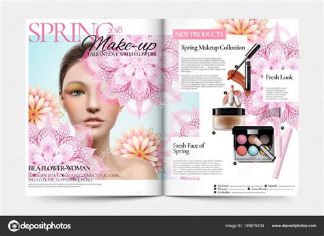 Cosmetic Magazine Ads Stock Vector By ©mitstudio 189676434