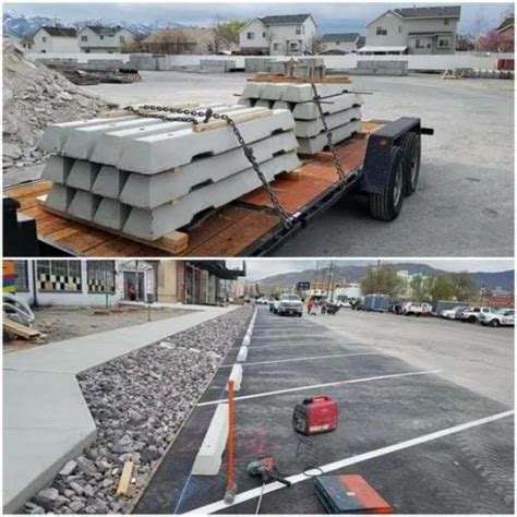 Concrete Parking Blocks Wm Asphalt Services