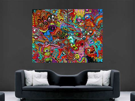 Trippy Poster Print Psychedelic Picture Giant Wall Art Giant Print