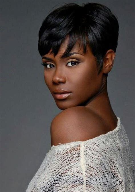 Short Black Hairstyle With Bangs Hairstyles Weekly