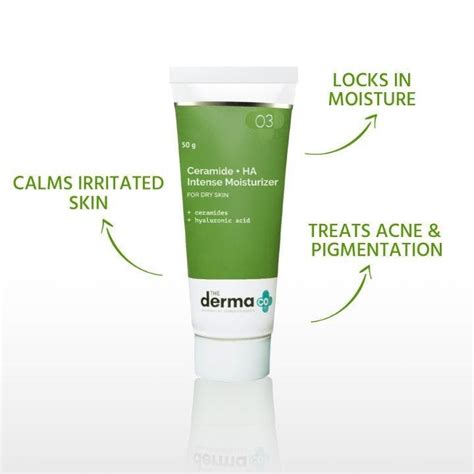 The Derma Co Ceramide Ha Intense Moisturizer For Dry Skin 50gm