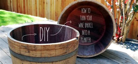 Diy How To Turn Your Wine Barrel Into A Planter Wine Barrel Planter