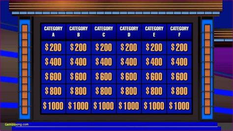 Jeopardy Template Powerpoint Leathervil