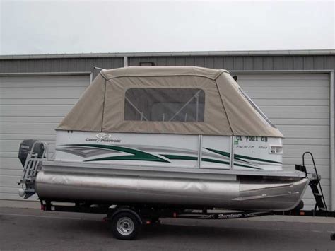 Pontoon half enclosure, economic and easy access. Pontoon Boat Enclosures and Covers | Paul's Custom Canvas