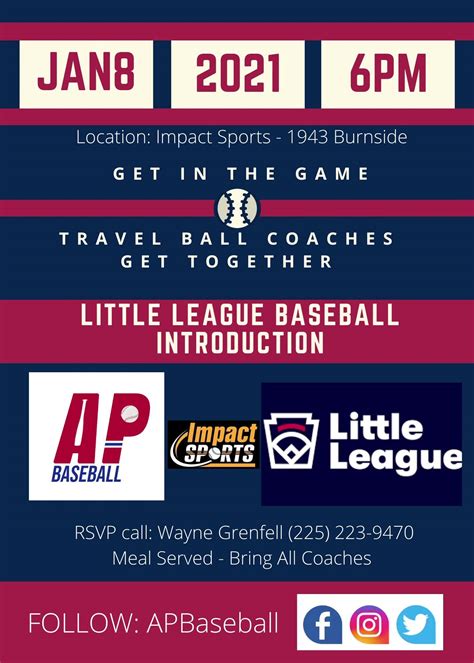 Ascension Parish - Baseball Coaches | Invite for Ascension Parish