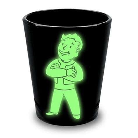 Fallout Vault Boy Glow In The Dark Shot Glass