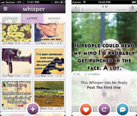 whisper app share your secrets anonymously from your iphone