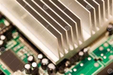 Chipset Heatsink Stock Image Image Of Computer Motherboard 86112941
