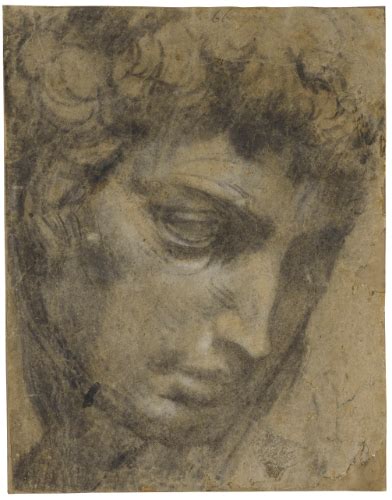 Study Of The Head Of Giuliano De Medici After Michelangelo Workshop