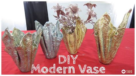 Diy Ultra Modern Cement Vase Youtube