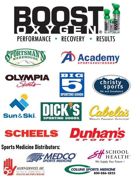 Sporting Goods Retailerslogo Sheet Boost Oxygen