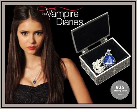 S925 Silver Elena Gilbert The Vampire Diaries Necklace Pure Etsy