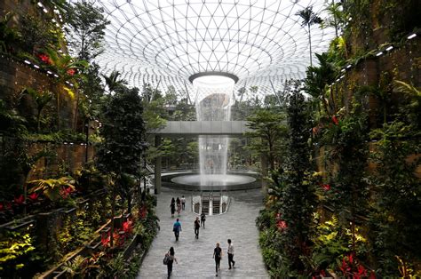 Singapore's changi airport just opened 'jewel,' a $1.3 billion mall boasting the world's tallest indoor waterfall, an imax movie theatre, and a hotel.more. Singapore's Changi Airport opens mega mall, boosting air hub status - News - The Jakarta Post