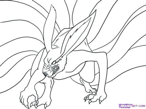 Good Looking Naruto Nine Tailed Fox Coloring Pages Preschool To in 2020