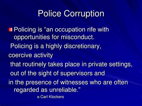 Ppt Police Corruption Powerpoint Presentation Free Download Id3755119