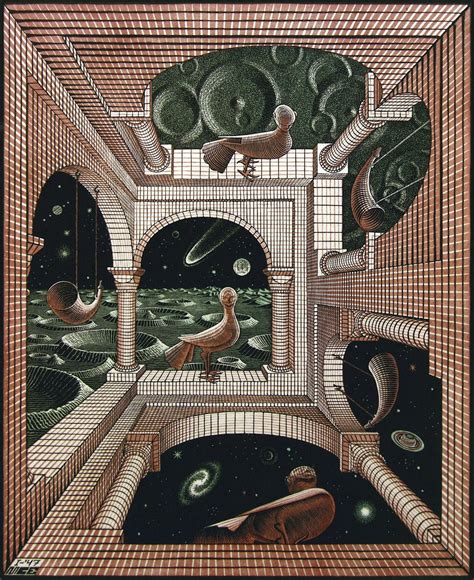 M C Escher Another World Ii 1947 Rmuseum