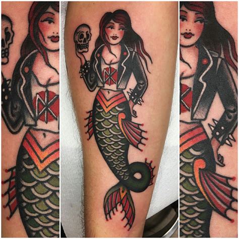 Pin By Cjay Levine On Tattoo Stuffs Traditional Mermaid Tattoos