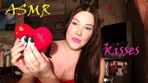 АСМР 💋👄💋ПОЦЕЛУИ С ДНЁМ ВЛЮБЛЁННЫХ 💙💛💚🧡💜 Asmr Kisses Youtube